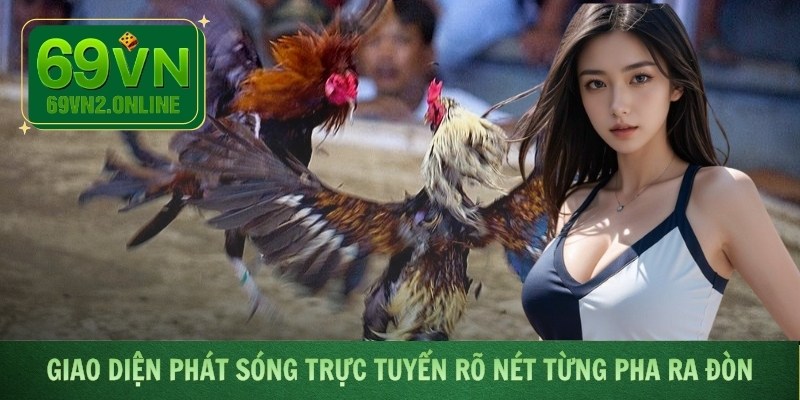 Giao diện phát sóng trực tuyến rõ nét từng pha ra đòn
