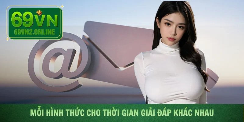 Mỗi hình thức cho thời gian giải đáp khác nhau
